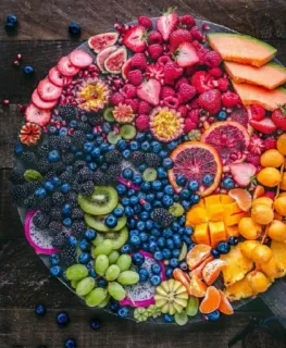 🍓 9b06a489 과일, 베리, 건강한, 음식, 디저트, 다채로운, 맛있는 telegram sticker