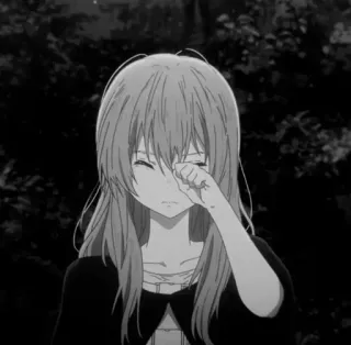 🎵 ea087ede Anime, Traurig, Weinend, Mädchen, Verweint, Anime Mädchen, Manga telegram sticker