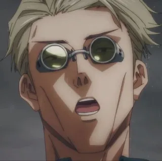 🕶 00163582 Kento Nanami Jujutsu Kaisen 动漫, 角色, 眼镜, 咒术回战, 七海建人 whatsapp sticker