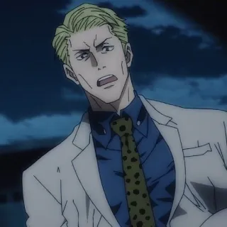 🕵 6c2656c5 Kento Nanami Jujutsu Kaisen 动漫, 七海建人, 咒术回战, 角色, 男人 whatsapp sticker