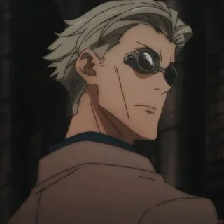 🕵 7145c7a0 Kento Nanami Jujutsu Kaisen 动漫, 七海建人, 咒术回战, 角色, 眼镜 whatsapp sticker