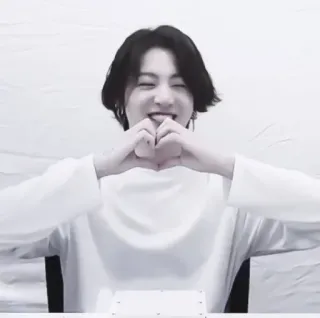 🍒 a6186d6f kpop, bts, 정국, 하트, 한국, 가수, 아티스트 telegram sticker