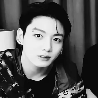 🎴 2e3f5a37 persoon, man, kpop, gezicht, portret, zwart-wit telegram sticker