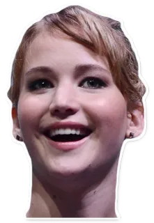 😃 3ff849b0 Jennifer Lawrence 배우, 유명인, 초상화, 여자, 얼굴, 사람 telegram sticker