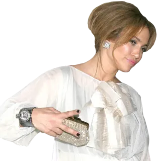 😎 037b37e6 Jennifer Lopez 名人, 珍妮弗·洛佩兹, 时尚, 连衣裙, 手势, 和平标志 telegram sticker