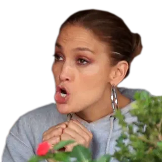 🗣 21febc54 Jennifer Lopez 名人, 珍妮弗·洛佩兹, 歌手, 演员, 表情, 女性 telegram sticker