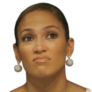 😬 7fb05ada Jennifer Lopez 珍妮弗·洛佩兹, JLo, 名人, 歌手, 女演员, 脸, 表情 telegram sticker