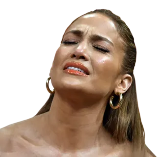 🤧 c19bc43e Jennifer Lopez 名人, jlo, 哭泣, 悲伤, 情感, 脸, 女人 telegram sticker