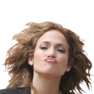 😚 d2ffb03a Jennifer Lopez 珍妮弗·洛佩兹, JLo, 撅嘴, 名人, 女性, 歌手, 演员 telegram sticker
