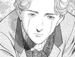 😕 d936390b chorando, triste, anime, mangá, lágrimas, emoção telegram sticker