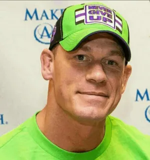 💚 07a5f51b John Cena Never Give Up 레슬링 선수, 배우, 스포츠, 유명인 telegram sticker