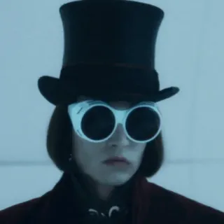 🎩 0c5054e1 Willy Wonka Charlie and the Chocolate Factory 威利·旺卡, 巧克力工厂, 角色, 电影 whatsapp sticker