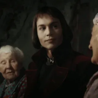 🎩 96565cbe Willy Wonka Charlie and the Chocolate Factory 电影, 巧克力, 约翰尼·德普, 威利·旺卡, 奇幻 whatsapp sticker