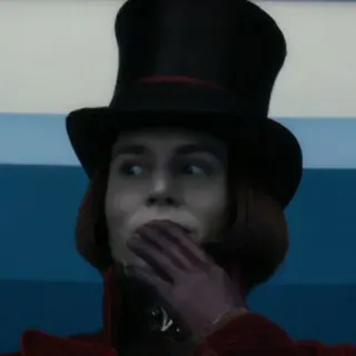 🎩 a69b8aff Willy Wonka Charlie and the Chocolate Factory 威利·旺卡, 查理和巧克力工厂, 电影, 角色 whatsapp sticker