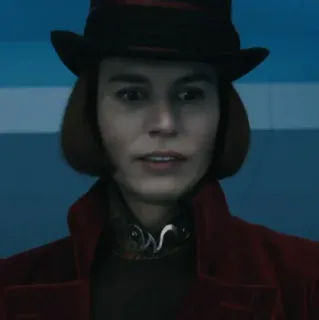 🎩 ef82137c Willy Wonka Charlie and the Chocolate Factory 威利·旺卡, 巧克力, 工厂, 糖果, 约翰尼·德普, 电影 whatsapp sticker