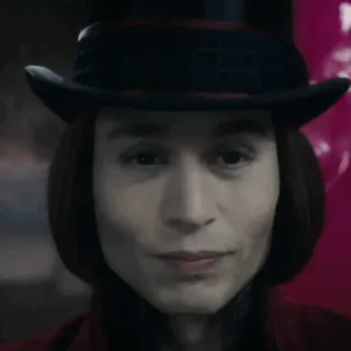 🎩 fad5ecbe Willy Wonka 威利·旺卡, 巧克力工厂, 电影角色 whatsapp sticker