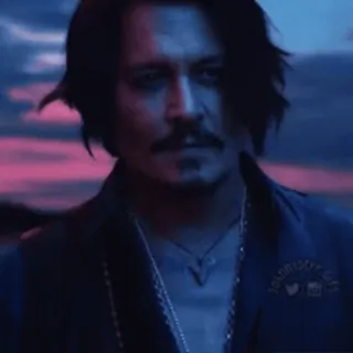 😏 6f23c24a Johnny Depp actor, celebrity, portrait telegram sticker