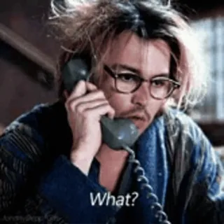 😏 ce40ef72 What? person, phone, man, expression, question telegram sticker