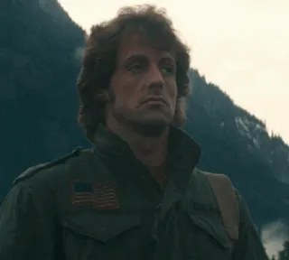 🩸 4d5c8690 Rambo movie, sylvester stallone, soldier, military, army, veteran, usa telegram sticker