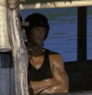 🩸 54f3ae7c Rambo Rambo, Sylvester Stallone, Action Movie, Soldier, Warrior telegram sticker
