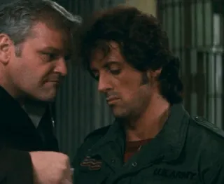 🩸 8c27497d Rambo First Blood movie, stallone, vietnam, military, army, violence telegram sticker