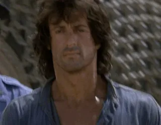 🩸 940ba163 Rambo soldier, war, action, stallone, vietnam telegram sticker