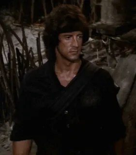 🩸 ac4204d4 Rambo movie, action, soldier, war, veteran telegram sticker