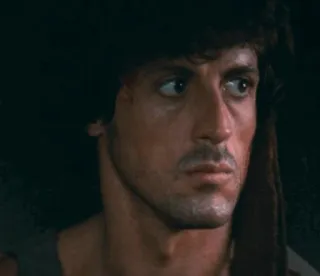 🩸 f9cc9a33 Rambo soldier, action, movie, stallone, war telegram sticker