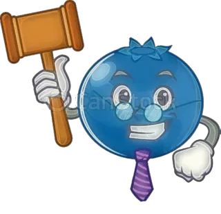 👩‍⚖ 8e487284 블루베리, 만화, 망치, 법, 과일, 사법, 판사, 사무실 whatsapp sticker