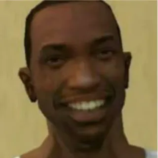 😀 e1acc963 CJ Grand Theft Auto: San Andreas CJ, Grand Theft Auto, San Andreas, Видеоигра, Персонаж telegram sticker