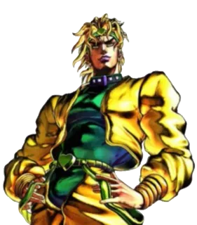 😈 0d4f6181 Dio Brando JoJo's Bizarre Adventure anime, manga, jojo, dio, dio brando, villain, character whatsapp sticker