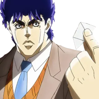 😐 ea409adf Jonathan Joestar JoJo's Bizarre Adventure anime, jojo, jonathan joestar telegram sticker