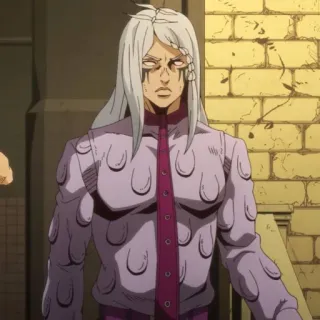 🌊 2ba3c60b Pucci JoJo's Bizarre Adventure 애니메이션, 죠죠, 푸치, 죠죠의 기묘한 모험, 빌런 telegram sticker