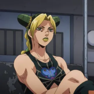 🌊 d022ab49 Jolyne Cujoh JoJo's Bizarre Adventure 애니메이션, 죠죠, 스톤 오션, 죠린, 캐릭터, 만화 telegram sticker