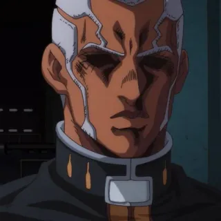 🌊 eac033cc Enrico Pucci JoJo's Bizarre Adventure 애니메이션, 죠죠, 엔리코 푸치, 캐릭터 telegram sticker