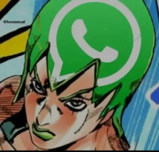 😠 65978efd Foo Fighters JoJo's Bizarre Adventure @foosexual 动漫, 漫画, JOJO, Whatsapp, 同人 telegram sticker