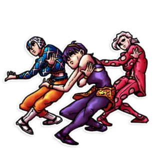 👯 6e206892 Anime, Nhân vật, Nhóm, Tạo dáng, Nhảy múa telegram sticker