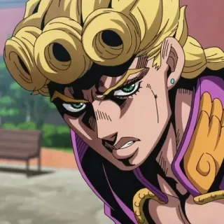 😡 09ce6e0f Giorno Giovanna JoJo's Bizarre Adventure anime, jojo, giorno, bizarre, adventure telegram sticker