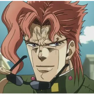 😏 1cffc8b0 Noriaki Kakyoin JoJo's Bizarre Adventure anime, kakyoin, jojos bizarre adventure, cherry, character telegram sticker