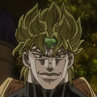 🙂 20cbd14d Dio Brando JoJo's Bizarre Adventure anime, villain, jojo, dio, bizarre telegram sticker