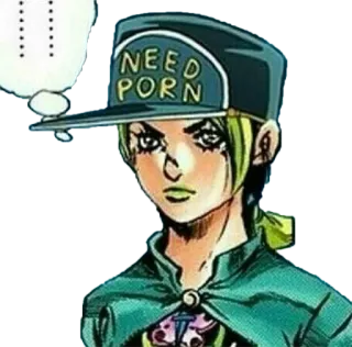 😵 33c3e7f1 Jolyne Cujoh JoJo's Bizarre Adventure NEED PORN anime, manga, jojo, offensive, jolyne, cujoh, humor telegram sticker