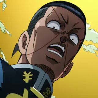 😳 3dfe27ab Okuyasu Nijimura JoJo's Bizarre Adventure anime, manga, jojo, okuyasu, nijimura telegram sticker