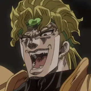 😈 556feeea Dio Brando JoJo's Bizarre Adventure anime, villain, manga, evil, dio telegram sticker