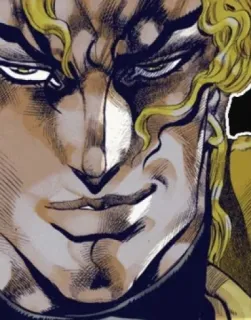 😏 d1277393 Dio Brando JoJo's Bizarre Adventure anime, manga, villain, dio, jojo telegram sticker
