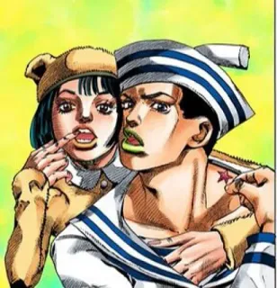 💋 e3ad5bb8 JoJo's Bizarre Adventure anime, manga, jojo, characters, cartoon telegram sticker