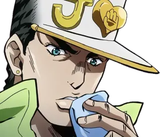 ⁉️ 12b0f254 Jotaro Kujo JoJo's Bizarre Adventure Anime, Manga, Jotaro, Jojo, Aneh telegram sticker