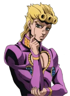 🤔 3f53c668 Giorno Giovanna JoJo's Bizarre Adventure anime, jojo, giorno, karakter telegram sticker