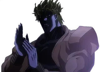 👏 ba789530 Dio Brando JoJo's Bizarre Adventure Anime, Penjahat, Jojo, Dio, Bertepuk Tangan telegram sticker