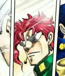 🫥 6159e540 Noriaki Kakyoin JoJo's Bizarre Adventure Anime, Manga, Jojo, Kakyoin, Personnage, Dessin animé telegram sticker