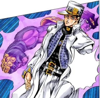 ✊ 65a5f560 Jotaro Kujo JoJo's Bizarre Adventure Anime, Manga, Jotaro, Kujo, JoJo's Bizarre Adventure, Personnage telegram sticker